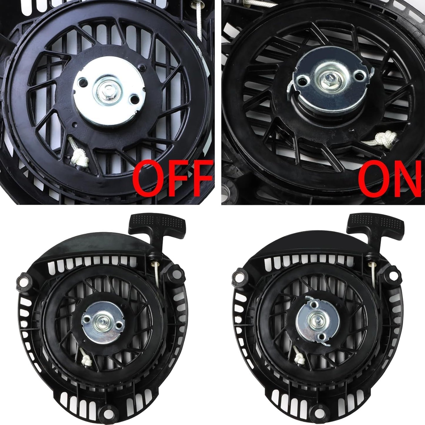 WOTIAN Recoil Starter Compatible with Kohler XT675 XT650 XT775 XT800 6.5 7.75 8.0 HP 149cc 173cc Engine Toro Lawn Mower Pull Start Assembly with Handle, Pull Cord Replaces 1416520 14165 20S 1416520-S