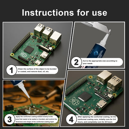 1DFAUL 200ml Conformal Coating for Electronics, Silicone Conformal Coating Insulating Sealant, Waterproof, Dust& Moisture Resistant, for Reliable Electronic Components Protection