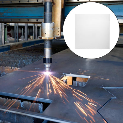 YOUNTHYE 10PCS Aluminum Sheet 1/32(0.8 mm) Thin Metal Sheet 6061 T651 Aluminum Sheet Metal 8x8 inch Aluminum Plate Covered with Protective Film Rectangle Aluminum Metal Plate for Crafting Welding
