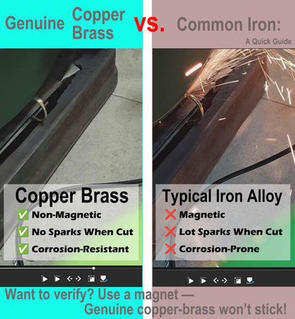 Solid Copper Brass S Hooks - 20 Pack, Pan Pot Holder Rack Hangers Round-End Gold S Shaped Hooks for Hanging Coffee Mugs Kitchenware Utensils Rail Jeans Pants Clothes Bags Plants