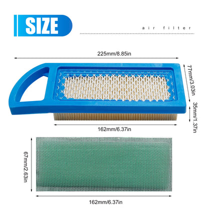 Vkinman GY20573 M149171 Air Filter with AM125424 Oil Filter Replacement for John Deere A100 LA105 LA110 LA115 X110 Z225 Lawn Mower L100 L105 L107 L108 L1742 Lawn Tractor