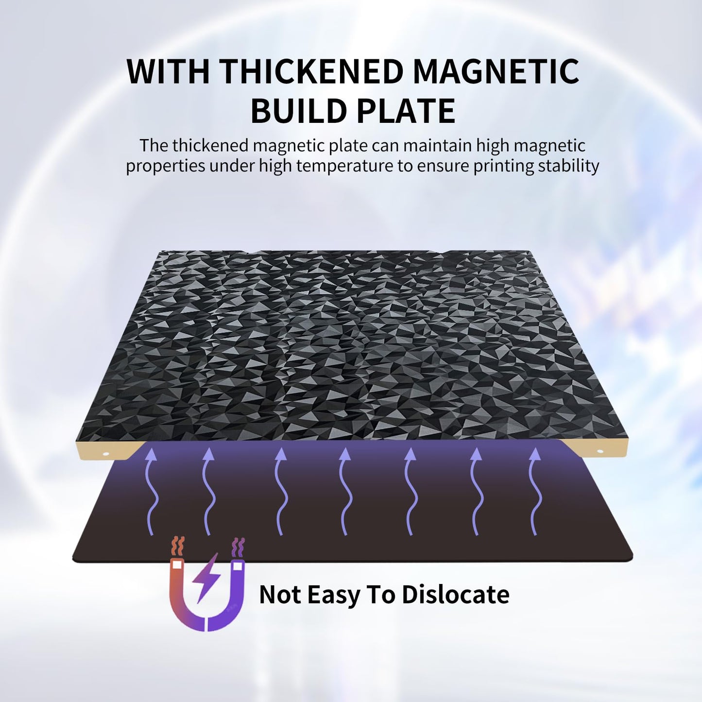 IdeaFormer-3D PEO PEI Magnetic Build Plate for Creality K1/K1C 235x235mm, Diamond PEO Textured PEI Spring Steel Print Bed for Ender 3 S1/Ender 3 S1 Pro/Ender 5 S1/Ender 3 V3 SE/KE/Ender 3 V2/Neo