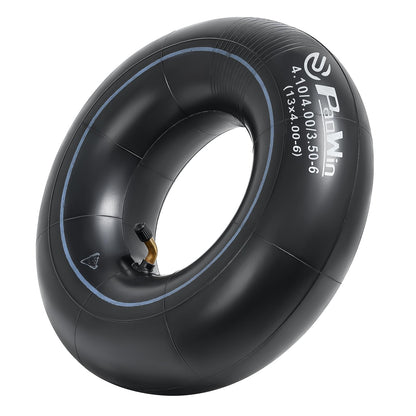 2 PCS 4.10/4.00/3.50-6 (13 x 4.00-6) Replacement Heavy Duty Inner Tube with TR87 Bent Valve Stem Compatible with Wheelbarrows, Mowers, Hand Trucks and More 3.50-6 4.00-6 4.10-6 Tire Tubes(T-025)