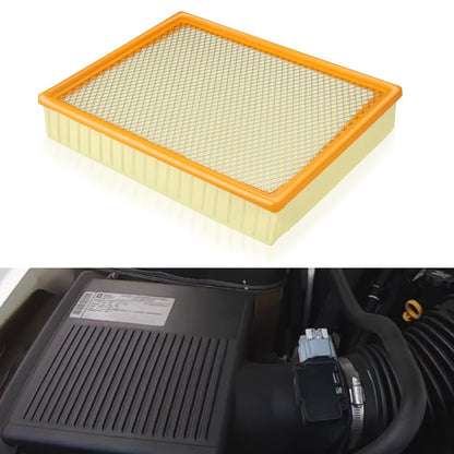 CA8755A Air Filter, Engine Air Filter Compatible with Chevrolet Silverado/Suburban 1500 2500 3500, Avalanche, Tahoe, Cadillac 2002-2020 Escalade, GMC 1999-2019 Sierra, 2000-2020 Yukon - EAF027 GP755