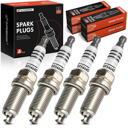 A-Premium 4 Packs Iridium Spark Plugs Compatible with Toyota Corolla, Prius, Yaris, 4Runner, Tacoma & Hyundai Elantra & Subaru Forester & Honda Civic, 1989-2020