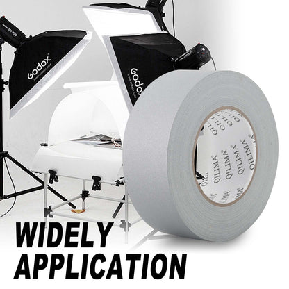 QILIMA Grey Gaffers Tape 2 Inch x 60 Yards - Professional Grade Floor Tape- Non Reflective Matte Finish Gaff Tape