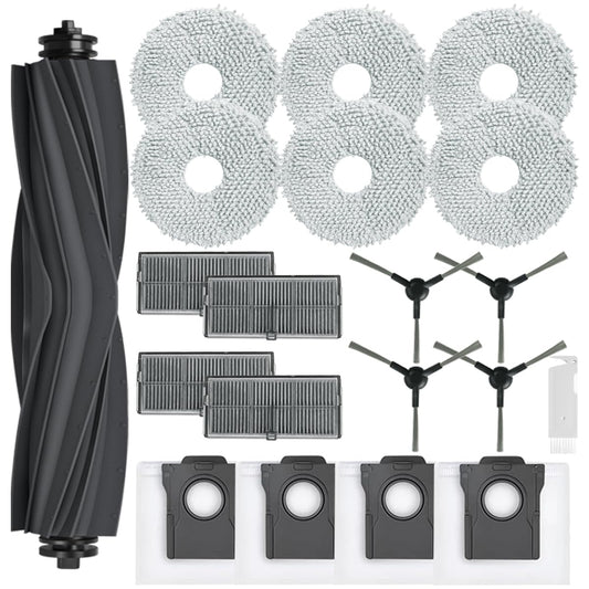 Cleptorize Accessories for Dreame L10s Pro Ultra Heat/ X30 Ultra, Replacement Parts for Dreame L10s Ultra Gen 2 with 1 Main Brush, 4 Dust Bags, 6 Mop Pads, 4 HEPA Filter, 4 Side Brushes