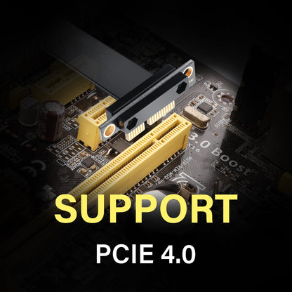 SinLoon PCIe 4.0 X1 Extension Cable 90 Degree PCI-E 1X Male to Female Riser Cable (30CM)