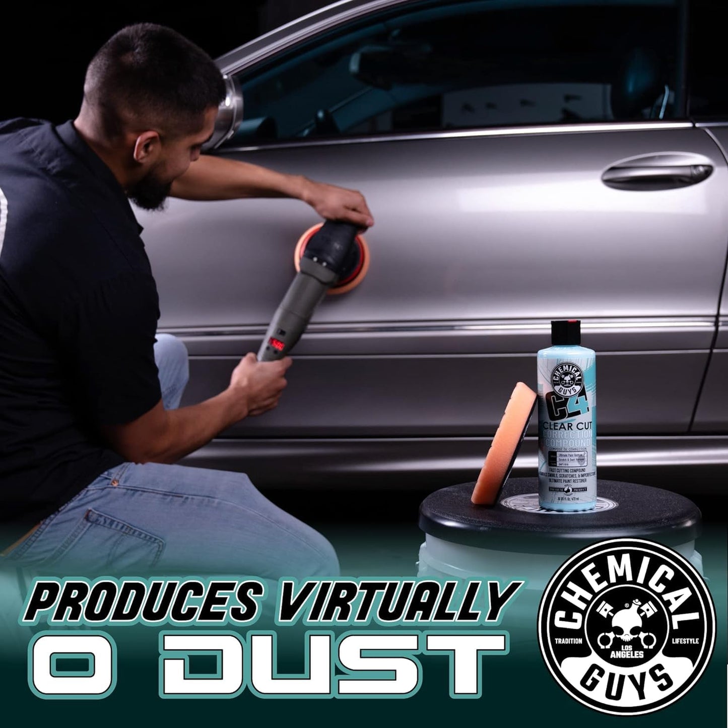 Chemical Guys C4 Clear Cut Correction Compound (Paint Correction - Fixes Scratches, Swirls & Holograms), 473 ml