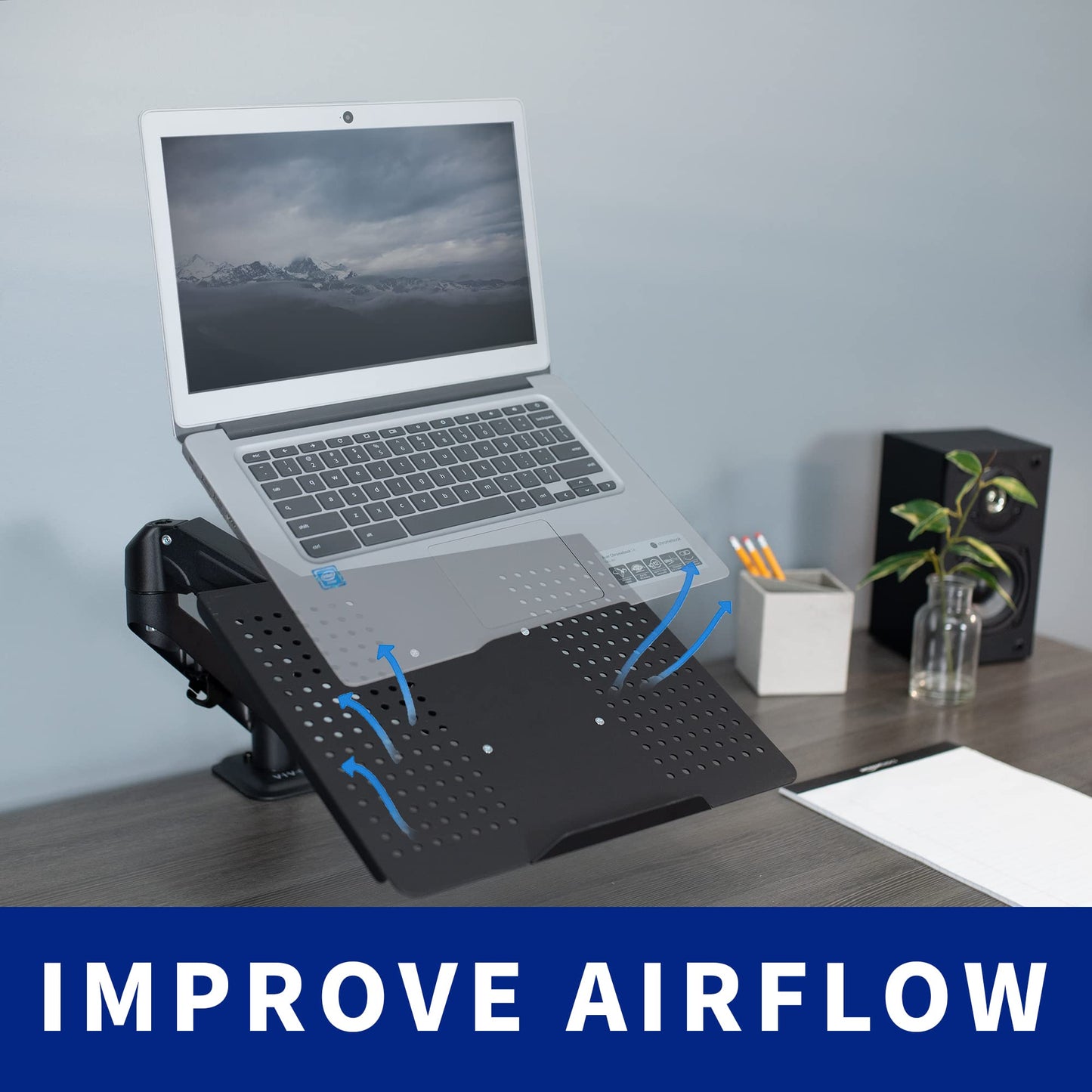 VIVO Laptop/Notebook Tray Holder for VESA Mount Stand/Fits 100 mm Plate Holes (Stand-LAP2)