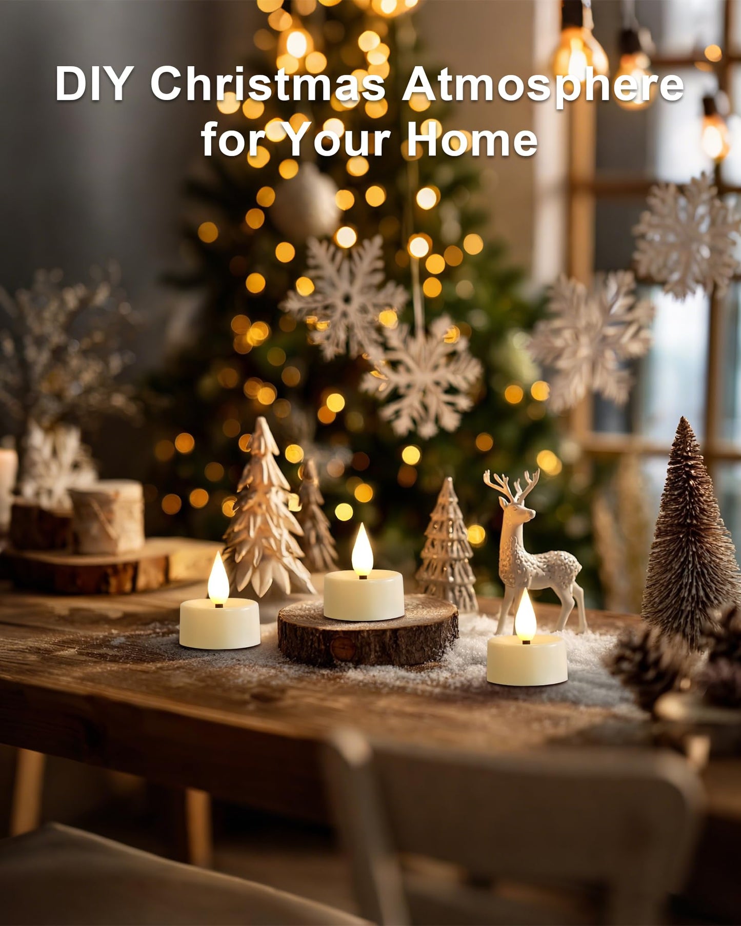 BEICHI 12 Pack 2/4/6/8H Timer Tealights Flameless Fake Remote Candle Flicker Realistic for New Year Decorations, Christmas, Birthday, Valentine's Day, Wedding Table Centerpiece, Long Last 400+ Hours