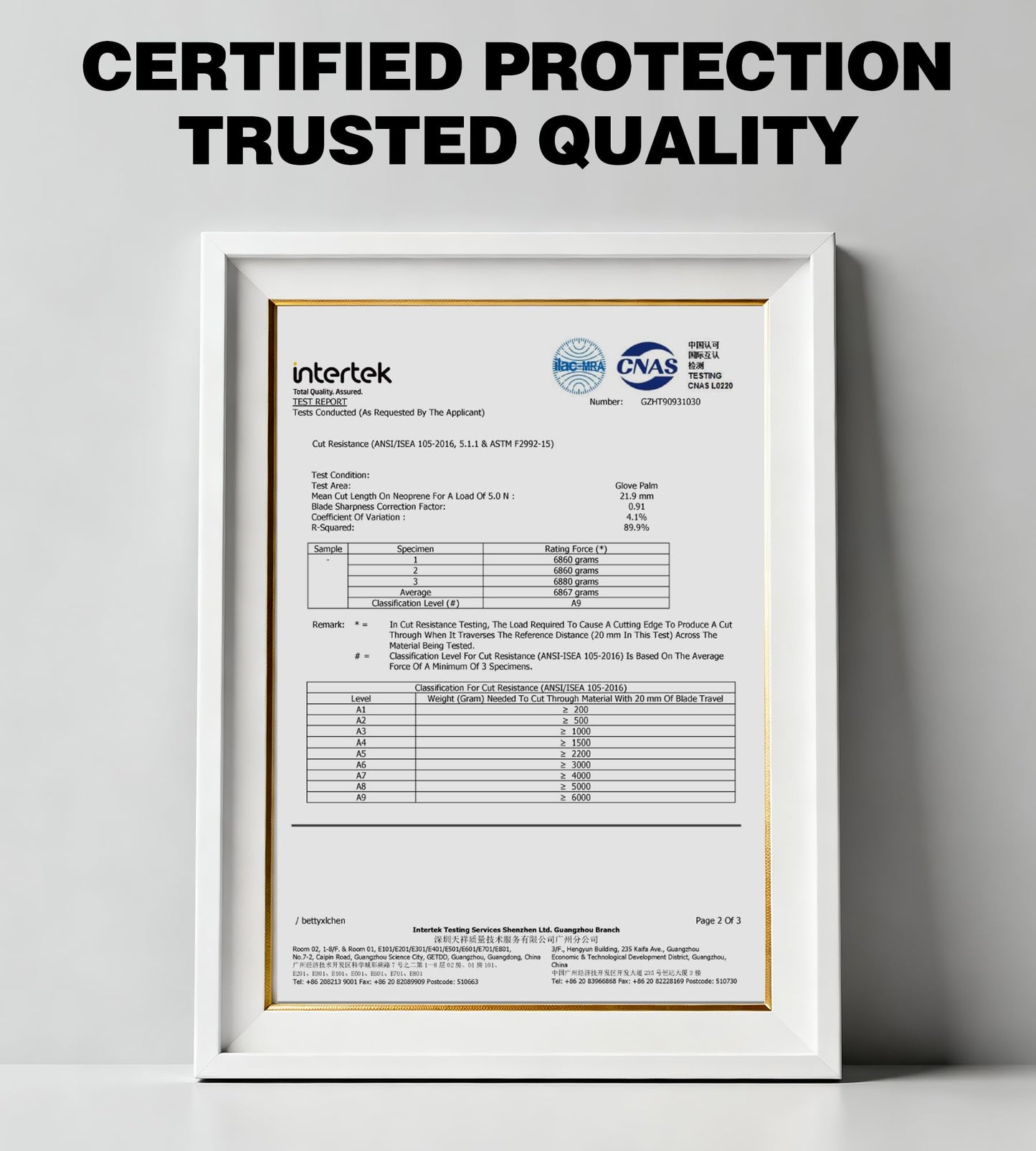 JDL ANSI A9 Cut Resistant Work Gloves, Highest Level Extreme Protection, Cutting Gloves with Reinforced Thumb, Non Slip, Breathable, Durable, Touch-screen, Black, Large