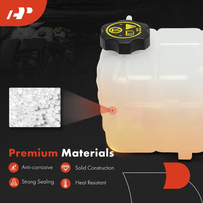 A-Premium Coolant Recovery Overflow Reservoir Tank [with Cap] Compatible with Chevrolet Cruze 10-16, Orlando 12-14 & Buick Cascada 16-18, Verano 12-17, 1.4 1.6 1.8 2.0 2.4