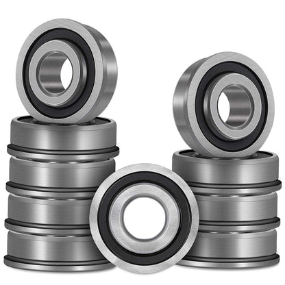 10pcs Flanged Ball Bearings ID 3/4" x OD 1-3/8" for Lawn Mower, Wheelbarrows, Carts & Hand Trucks Wheel, Alternative to 532009040, AM118315, AM127304, 10513, 251210 Etc.