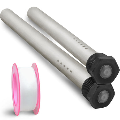 Anode RV Water Heater Set of 2 - Camper Anode Rod 3/4'' Thread - Magnesium Rod Compatible With Mor-Flo and Suburban Tanks