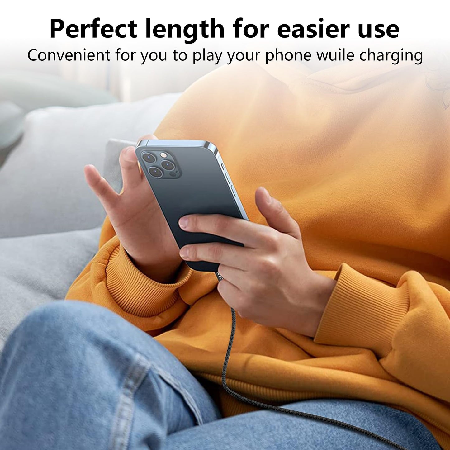 KMMXXCPM USB-C Extender 10ft, USB-C Male to Female, Long Monitor Cable, 4K Video Cable, USB 3.2 20GBPS, 240W PD Fast Charging, Compatible with Thunderbolt 3, Laptop, Monitor, Tablet, Smartphone