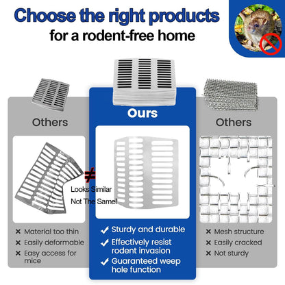 30PCS Stainless Steel Brick Weep Hole Covers for Brick Walls,Prevents Entry of Rats, Wasps,Bees, Lizards, Snakes and Scorpions （2.75" ）