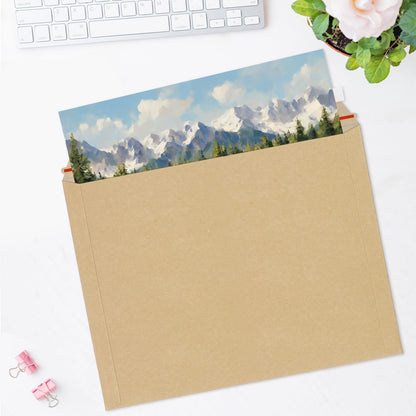 zmybcpack 25 Pack 10x13.5 inch Self Seal Rigid Mailers, Stay Flat Photo Document Mailers Kraft Cardboard Envelopes Photography Mailers for Papers, Photos, Document