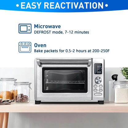 Yeather 50 Gram 20 Packets Silica Gel Packets - Food Safe Reusable Desiccant Moisture Absorbers Dehumidifiers for Spices, Jewelry, Shoeboxes, Electronics Storage