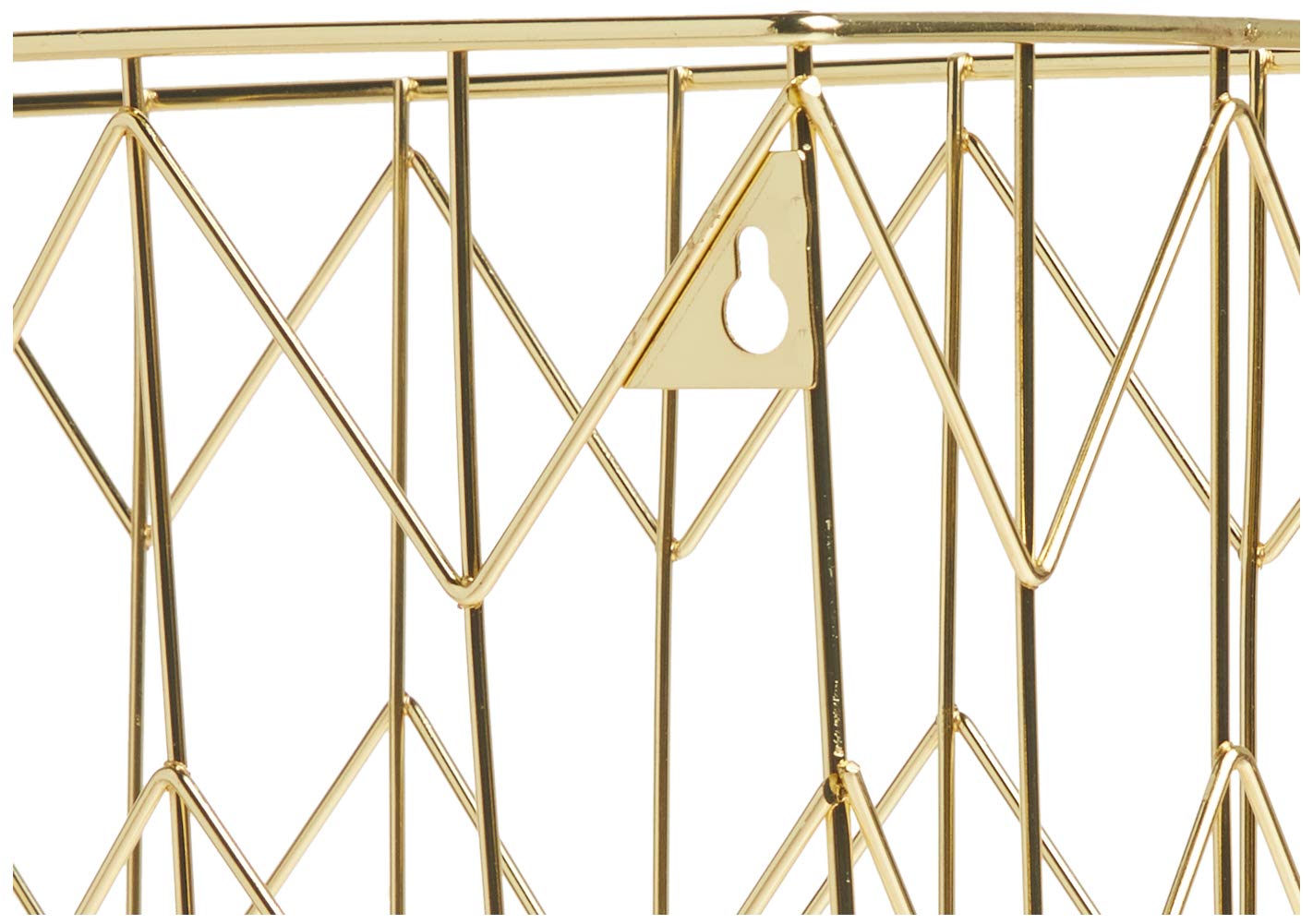 U Brands Hanging File Desk Organizer, Wire Metal, Gold - 894U02-06, 9.37H x 12.2W x 6.85D inches