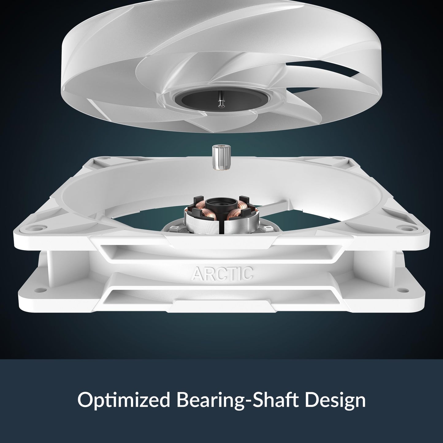 Arctic P14 Pro A-RGB (White) - Powerful Premium Fan, 140 mm PWM Fan with Y-Cable Splitte, 400-2500 RPM, 0 RPM <5% PWM, 5V Digital RGB, Fluid Dynamic Bearing - White