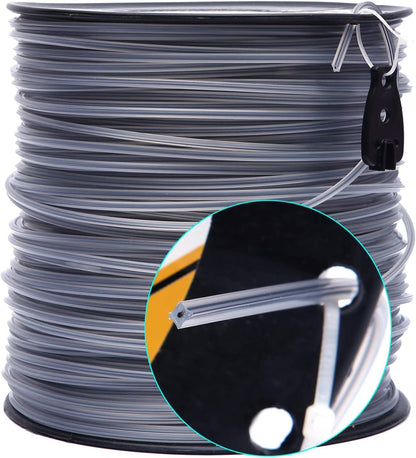 A ANLEOLIFE 5-Pound Heavy Duty Square .155-Inch-by-442-ft String Trimmer Line in Spool, with Built-in Line Cutter