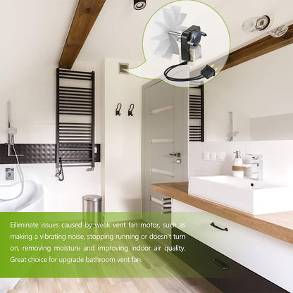 SM550 Bathroom Vent Fan - ELEFOCUS Universal Electric Motors Kit [50CFM, 120V] Compatible with Nutone Broan, Uppco