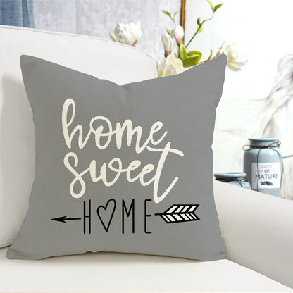 YCOLL Pillow Covers Set of 4, Modern Sofa Throw Pillow Cover, Decorative Outdoor Linen Fabric Pillow Case for Couch Bed Car (Grey, 18x18 inch/45x45cm,Set of 4)