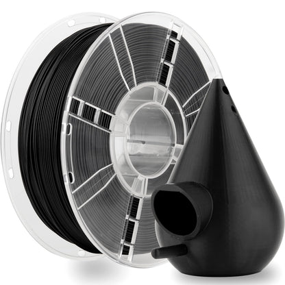 LVVJ3D ASA Filament 1.75mm Black, 3D Printer Filament ASA, High UV Resistance, Low Odour,Perfect for Printing Outdoor Functional Parts Functional Parts,1kg Spool