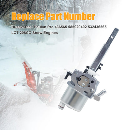 Carburetor for Ariens 20001368 20001027 McCulloh Poulan Pro 436565 532436565 585020402 LCT 208cc 03121 03122 Snow Blower Thrower Carb Carburateur