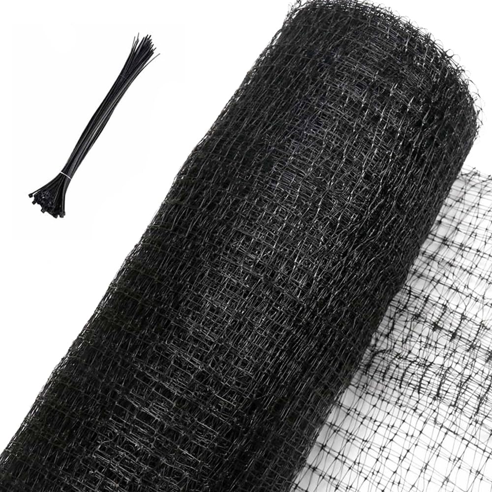 7 X 100 Feet Bird Netting with 50pcs Ties for Garden Fencing Garden Fence Insect Netting for Fruit Tree Netting Netting for Plants Protect Plants Fruits Trees from Rodents Birds (7 x 100 Feet)