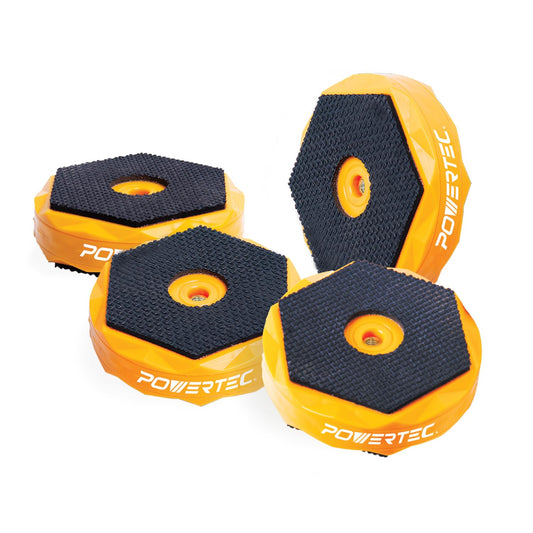 POWERTEC Bench Dog Puck - Protect Workpiece from Scratches, Ideal for Sanding, Routing, Finishing & Painting - 4PCs (72216)