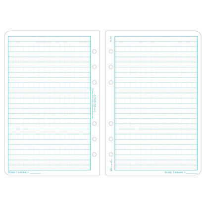 Rite in The Rain All-Weather Loose Leaf Paper, 4 5/8" x 7", 32# White, Universal Pattern, 100 Sheet Pack (No. 372)