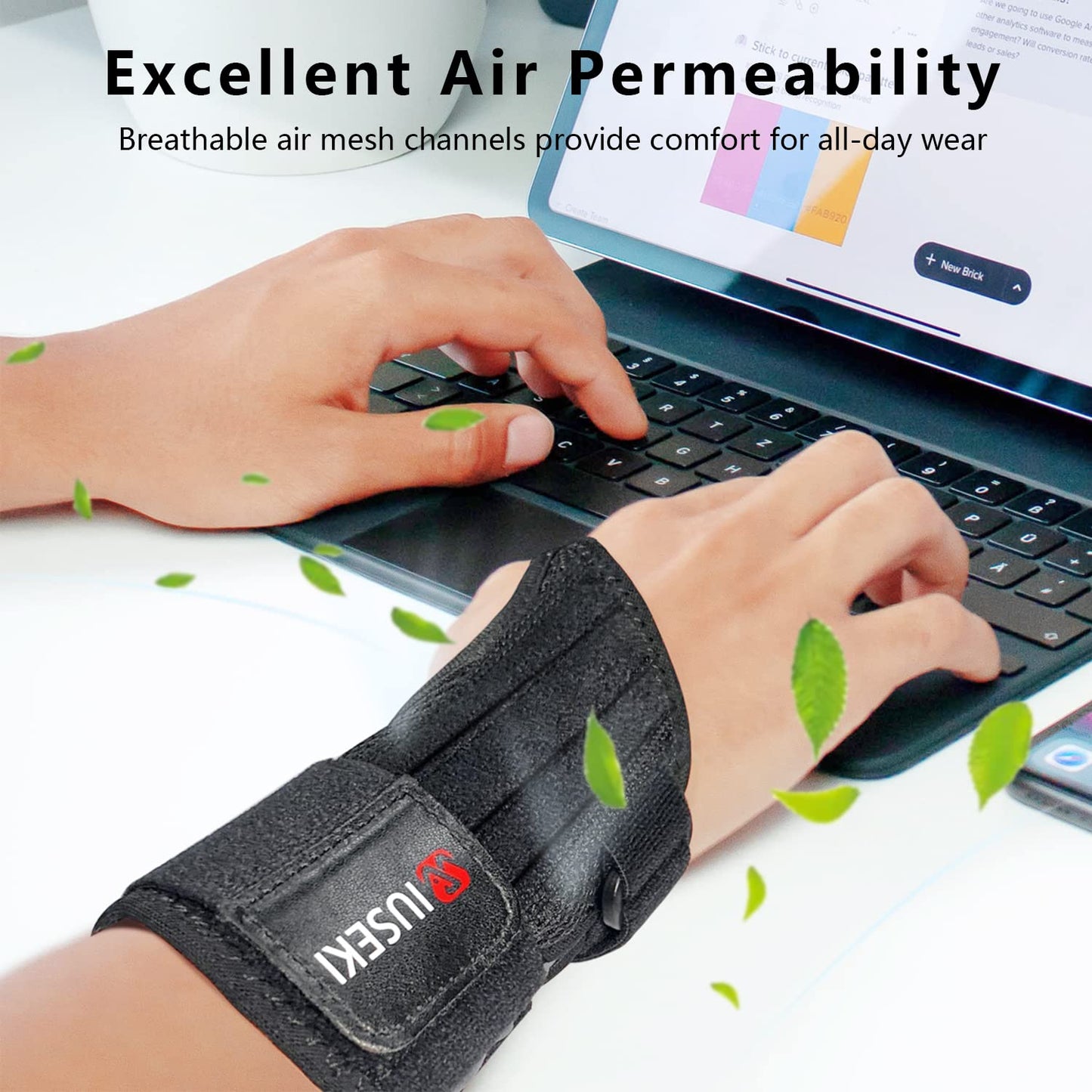Carpal Tunnel Wrist Brace Support with 2 Straps and Metal Splint Stabilizer - Helps Relieve Tendinitis Arthritis Carpal Tunnel Pain - Reduces Sprain Recovery Time for Men Women(M/L, Right Hand)