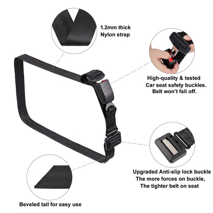 Pregnancy Car Seat Belt Bump Belt Adjuster Comfort and Safety Maternity Driving Straps with Super Soft Car Seat Belt Pad Cover for Mommy