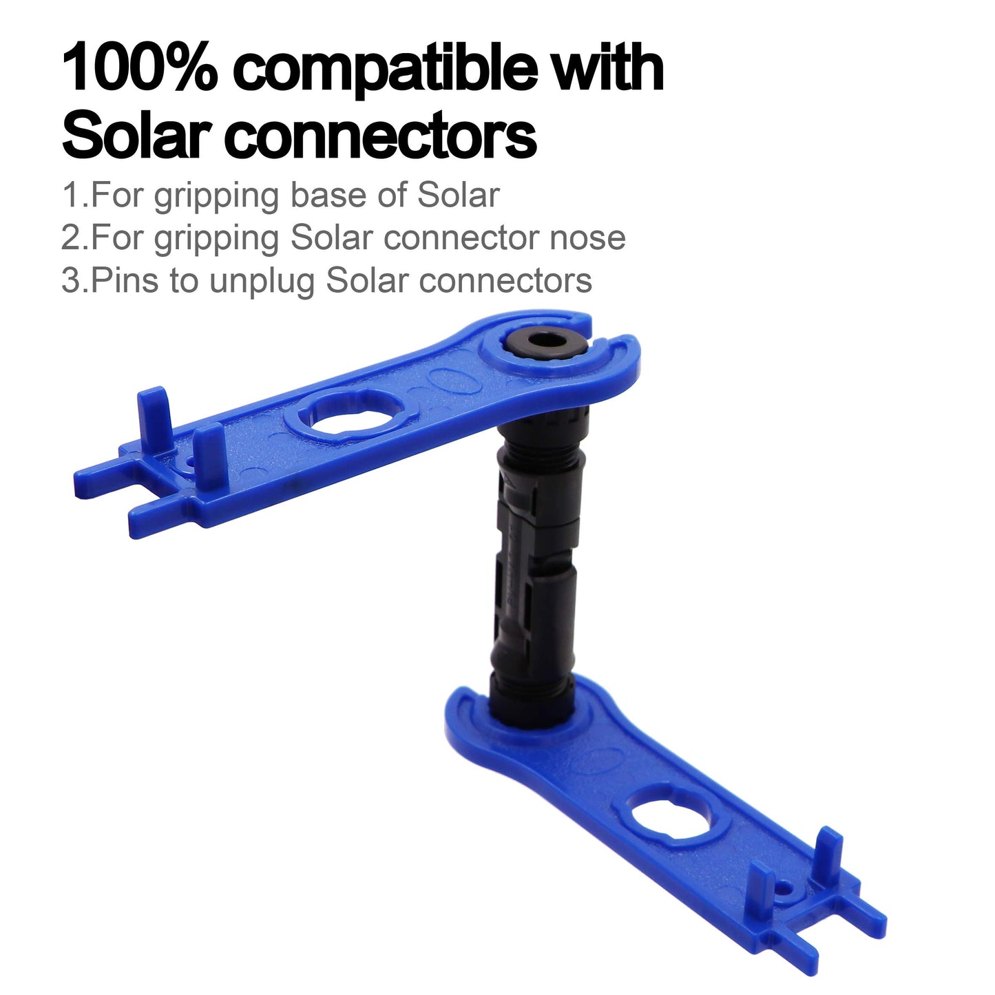 Ruikarhop MC4 Connectors Y Branch 1 to 4 Adapter Cable Wire Plug,MC4 Assembly Tool and 5 Pairs Male/Female Solar Panel Connectors