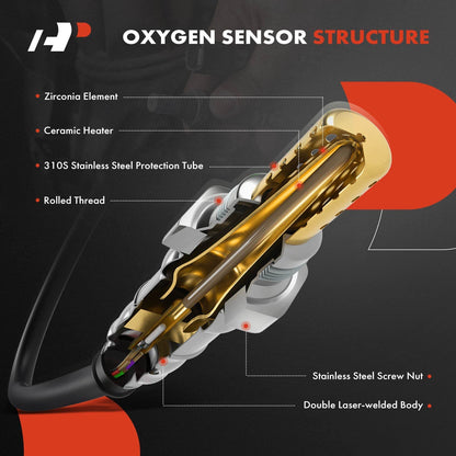 A-Premium O2 Oxygen Sensor Compatible with Chrysler, Dodge, Jeep, Mercedes-Benz, Volkswagen Models - 200, 300, Sebring, Durango, Dakota, Grand Cherokee, Liberty