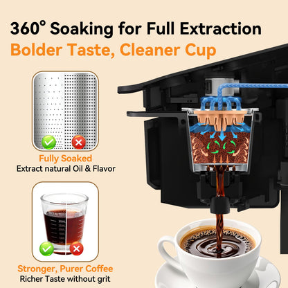 CAPMESSO Reusable K Cups for Keurig: 2025 Updated My K Cup Metal Coffee Filter Refillable Coffee Pods with 5 Holes - for K Supreme/K Slim/K-Duo Gen2/K-Brew Chill with MultiStream Technology (4 Pack)