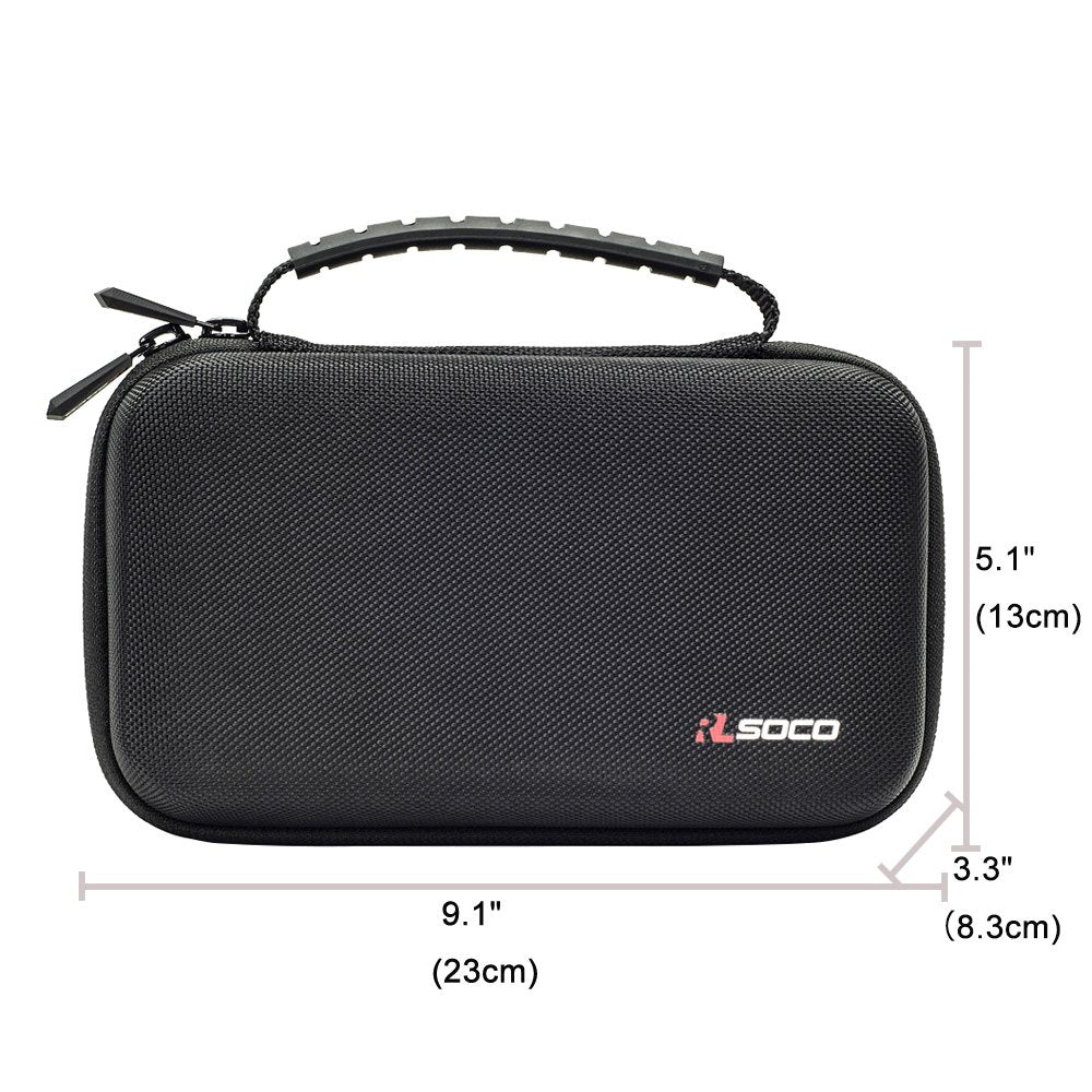 RLSOCO Hard Case for Fluke 115/117/114/17B+/233/179/15B+/116/177/18B+/113/77-IV & Fluke 101/106/107 Digital Multimeter, Fluke Multimeter Case with DIY Foam, Fits More Models - Red YKK Zip