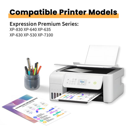 Torvon Remanufactured Ink Cartridge Replacement for 410xl 410 T410 T410XL Ink Cartridges 5 Pack High Capacity for Expression XP-530 XP-630 XP-640 XP-830 XP-7100 Printers