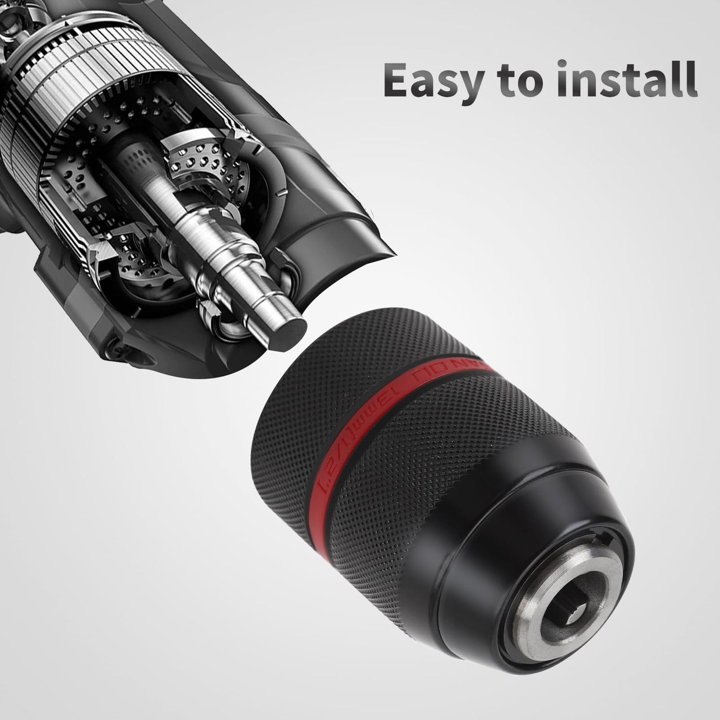 Replacement 1/2" Keyless Chuck 13mm,1/2" Mount Self Locking Keyless Drill Chuck,keyless Drill Chuck 1/2 inch