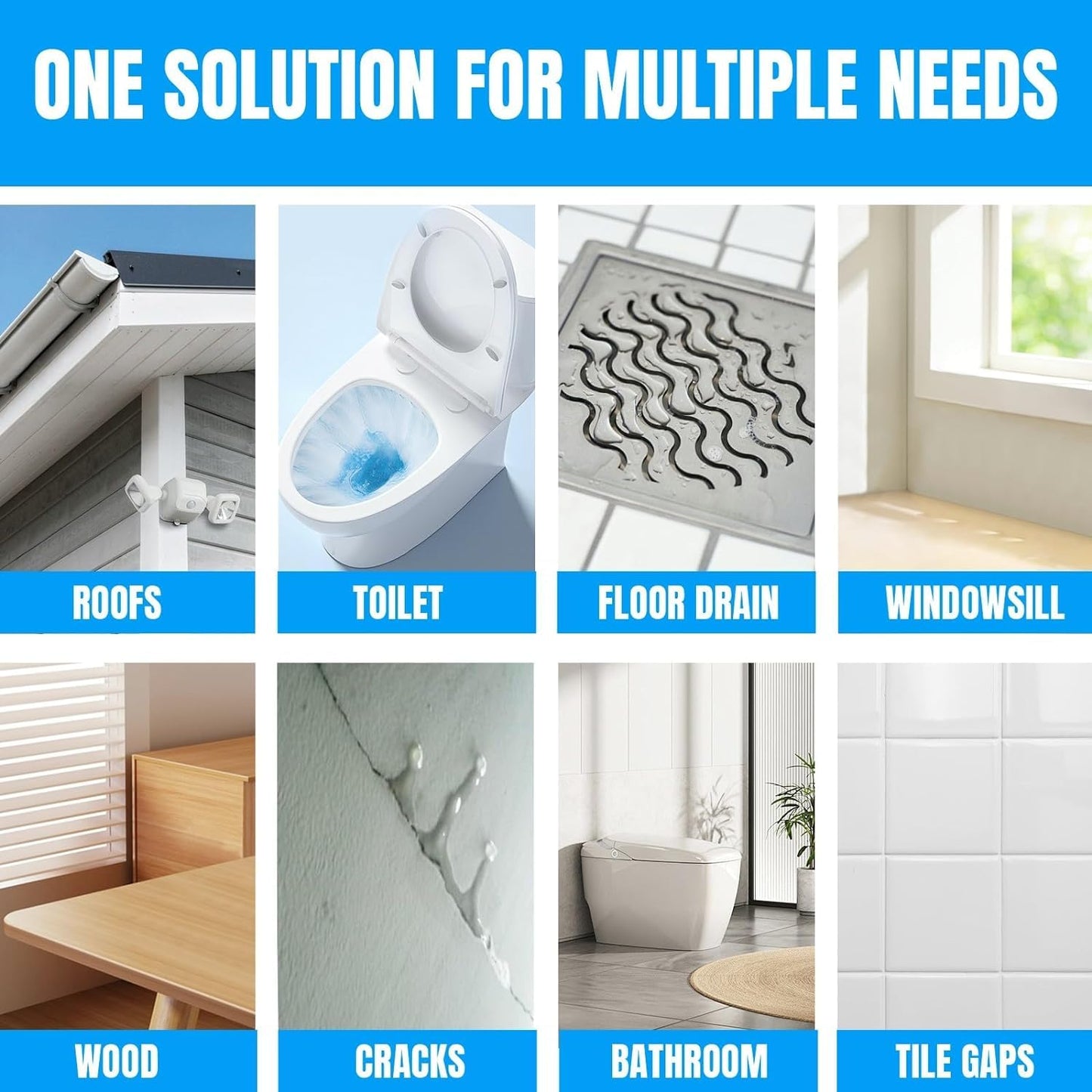 Meuvcol Waterproof Sealant, 21 Oz Transparent Coating, Liquid Glue Leak Adhesive, Clear Invisible Agent for Bathroom, Shower, Roofs, Wood, Indoor & Outdoor