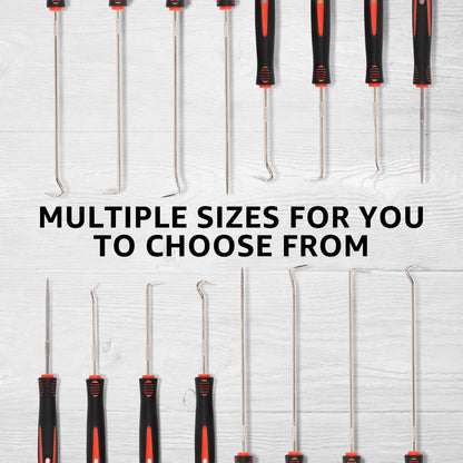 16Pcs Precision Hook and Pick Set Easy Removal Automotive Pick Tool Multipurpose Mechanic Pick and Hook Set for Remove Automotive Electronics Maintenance Home Repair