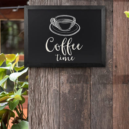 Umtiti Chalkboard, 30 * 40 cm, Black Solid Wood Frame，Magnetic Surface Chalkboard for Kitchen Home, Office, Restaurantand and Wall Decor，BK-3040-CA