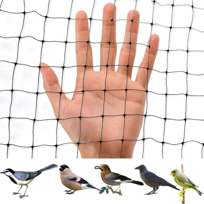 Bird Netting for Garden 7 x 100 Feet, Black Garden Protection Netting Heavy Duty Wire Mesh Net Barrier, Protect Plants Fruits Trees from Rodents Birds Deer Poultry Reusable Animal Fencing (1, Black)