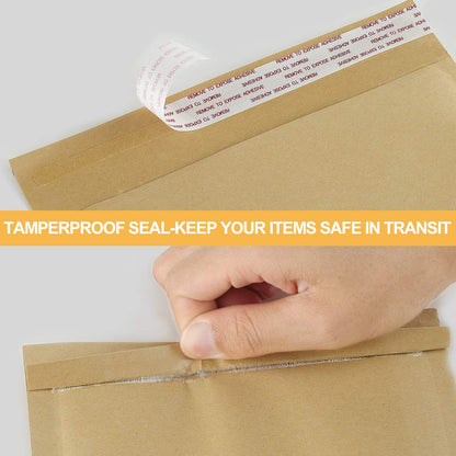 UCGOU Natural Kraft Bubble Mailers 6x10 Inch 50 Pack Brown Padded Envelopes #0 Small Business Mailing Packages Self Sealing Tear Resistant Boutique Bulk Mail Shipping Bags for Jewelry Makeup Supplies