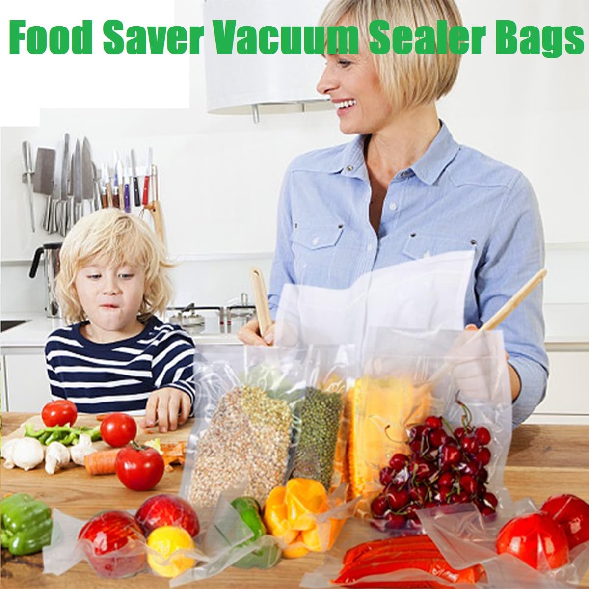 Vacuum Sealer Bags for Food 100 Pack - 10"x12" Precut Freezer Bags | BPA-Free Heavy Duty for Sous Vide, Meal Prep & Compression Storage | Sacs d'étanchéité sous vide