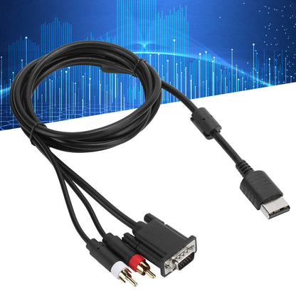 VGA High Definition Cable with Adapter Audio Conversion Cable for Dreamcast DC,VGA Cable with Audio Converter,Adopt High Shielding Fidelity Design,Strong Antiinterference.