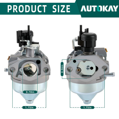 AUTOKAY 16100-Z1L-854 Carburetor for Honda GCV160A0 GCV160LA GCV160LA0 Auto Choke Engines with Air Filter Kit 16100-Z0L-871 16100-Z0L-876