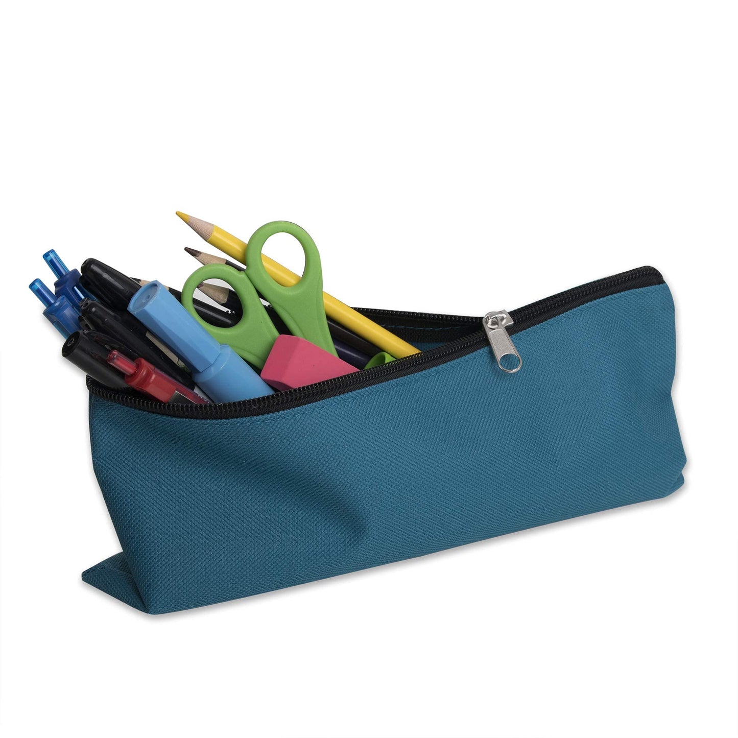 Classic Traditional Cloth Pencil Cases in Bulk, in Solid Colors (25 Pencil Cases in 8 Colors)
